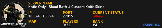 Knife Only - Blood Bath # Custom Knife Skins
